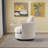 32"W Slipcovered Upholstered Swivel Barrel Chair-1910709897