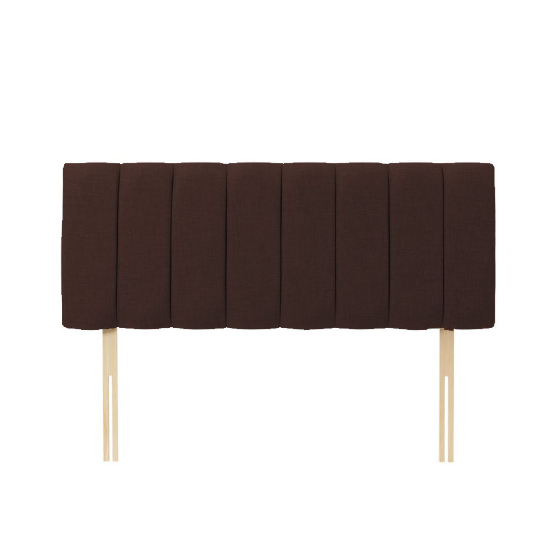 Upholstered Headboard, Brown Velvet, Double (4'6)