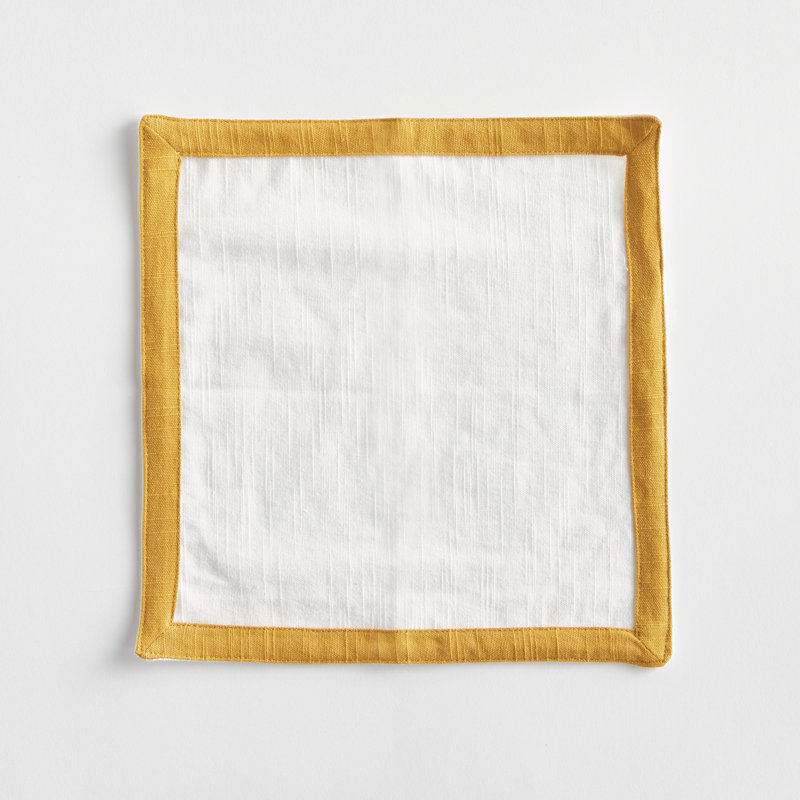 FERNBROOK COCKTAIL NAPKINS, White