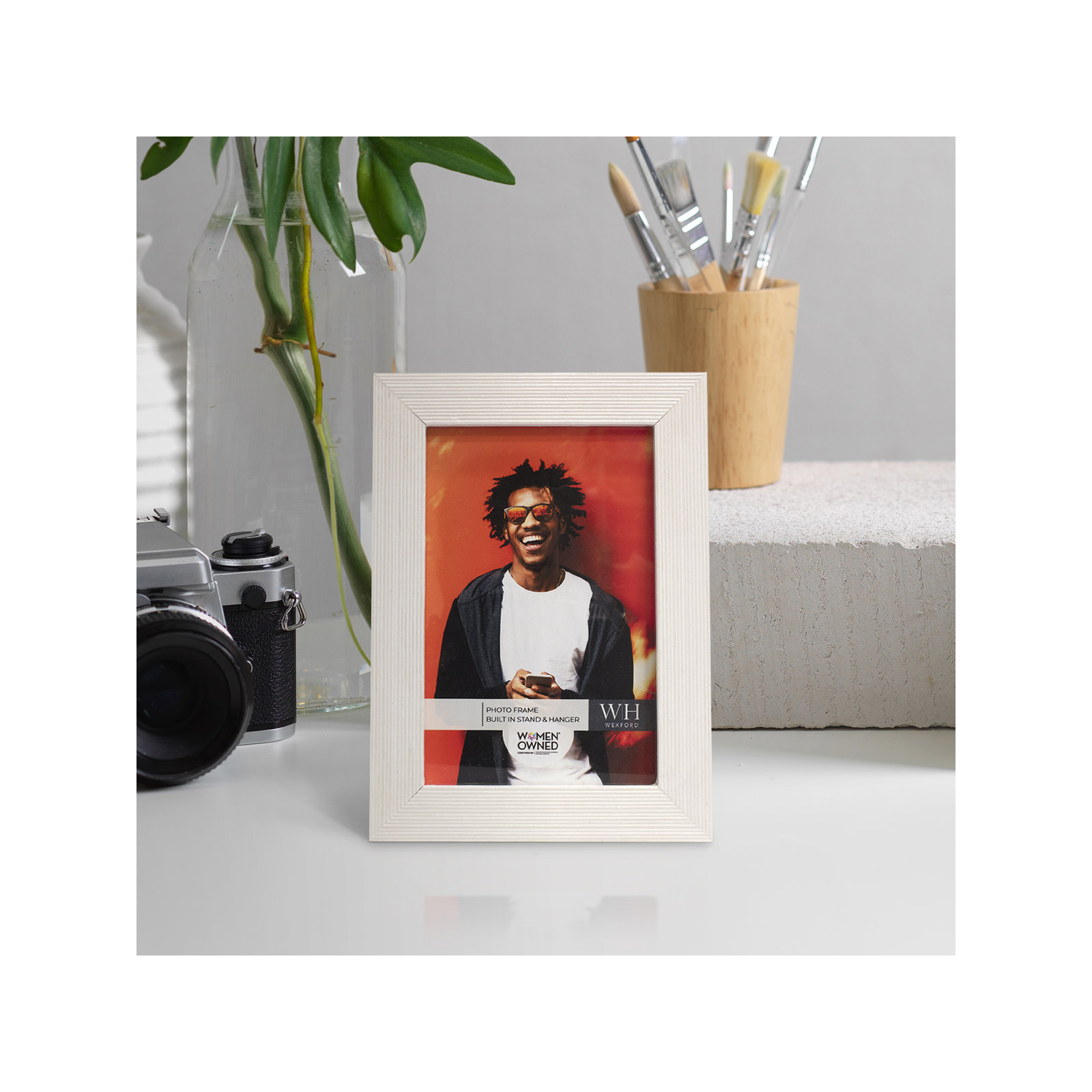 Apolline Wood Picture Frame, 4" x 6", White