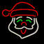 TRIXES Santa Claus Neon Light – Festive LED Light Sign – USB Powered – Colourful & Bright Xmas Decoration – Hanging Décor – Connect to USB socket or Battery Pack – Bring Father Christmas to your Home