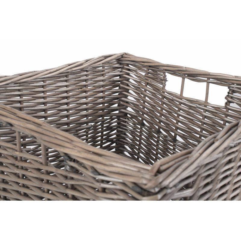 Wicker Square Storage Solution Basket