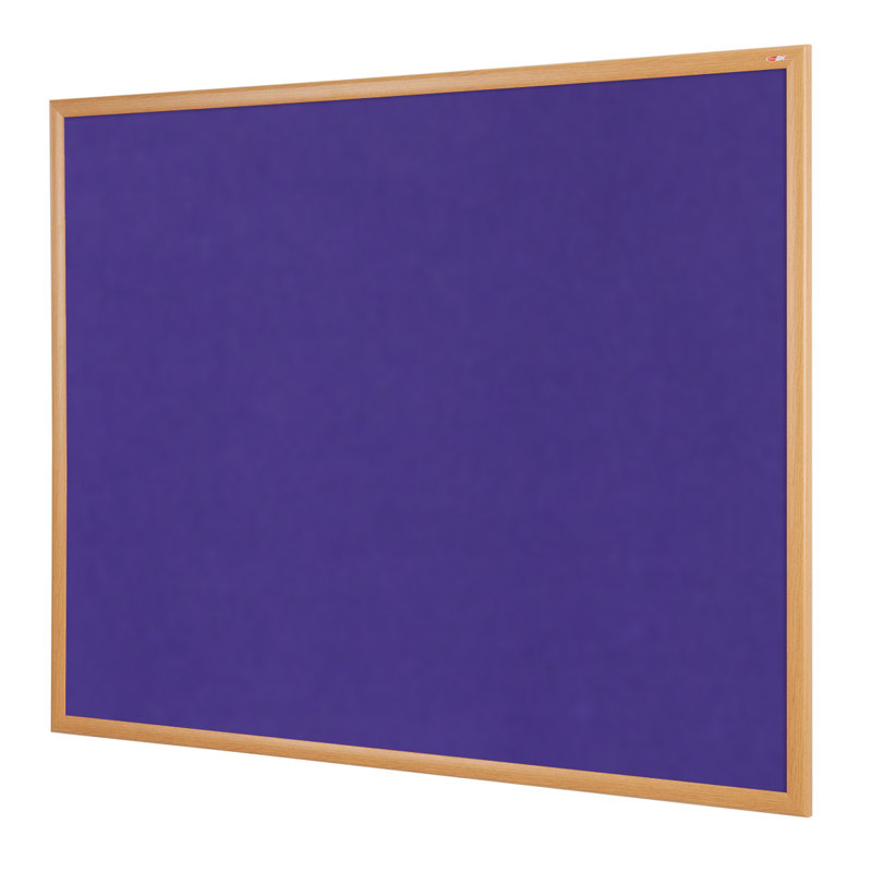 Wall Mounted Bulletin Board, Purple Loop Nylon, 60cm H x 90cm W