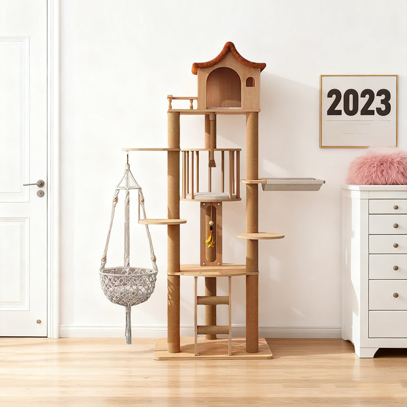 Grand arbre à chat multifonctionnel