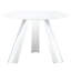 Table ronde et chaise de 42 po - Plateau en pierre frittée, pieds en métal, chaises de salle à manger noires avec support argenté, polyvalent et élégant, plateau de table en acier inoxydable de 42 po-1447355689-1447355688