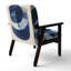 Chaise d'appoint Abstract Shapes - Fauteuil Blue Minimal Curves III-529115318
