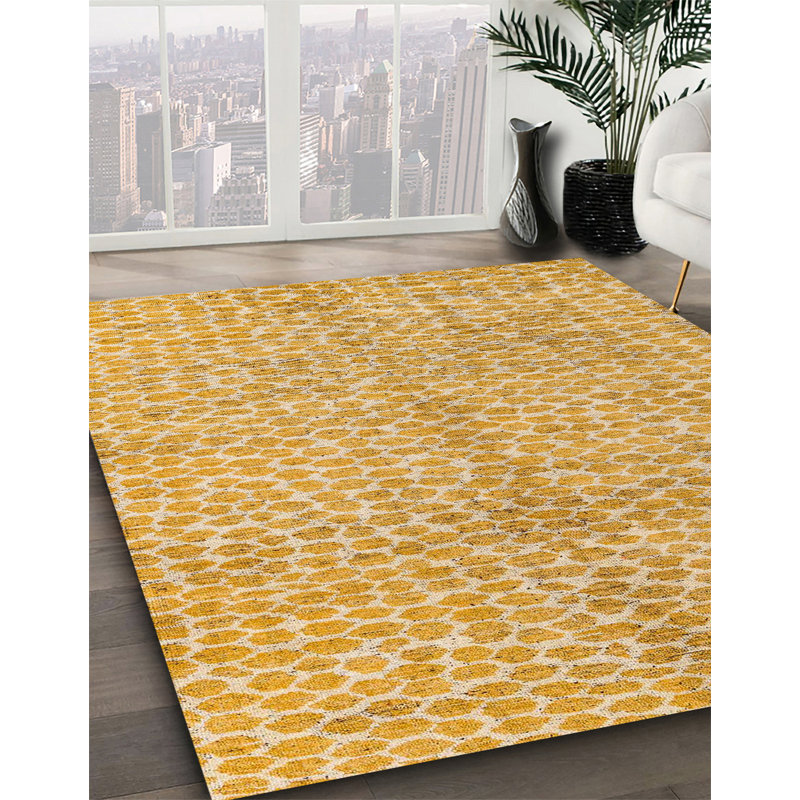 Abstract Indoor Rug, Square 7'
