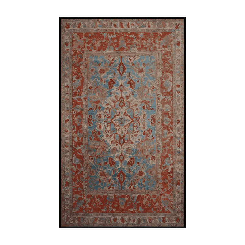 Tapis brun soyeux et moelleux, Rectangle 7 pi x 9 pi