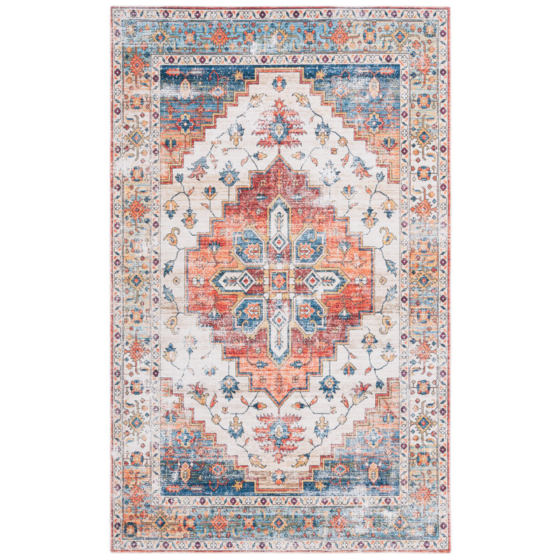 Ranada Performance Machine Washable Southwestern Rug, Rectangle 6' x 9'