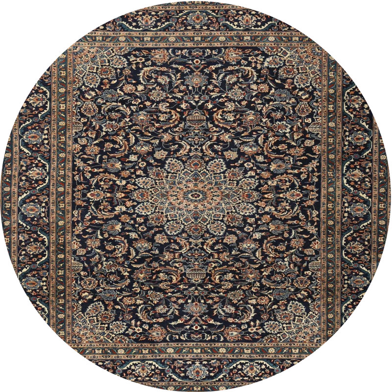Cecchino Oriental Indoor Rug, Round 4'
