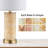 22 Inch Marble Table Lamp Set with LED Night Light and Bulbs