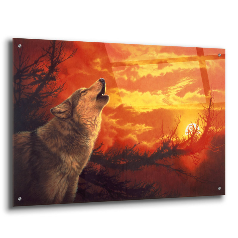 «Evening Glow» par Joh Naito, art mural en verre acrylique, H 24 po x l 36 po x P 0,2 po