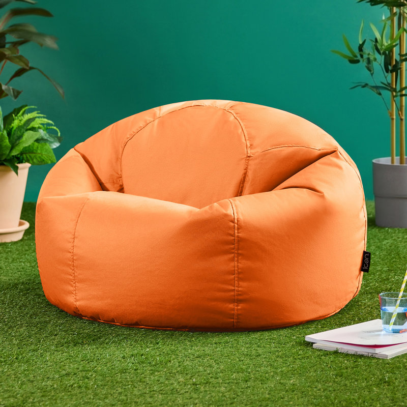 Teen Classic Water-Resistant Bean Bag Chair, Orange