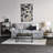 Ashwood Grain & Black Iron 3-Tier Bookcase-1693791330