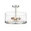 Plafonnier semi-encastré 3 lumières 16,5 po Mabe-1068730407