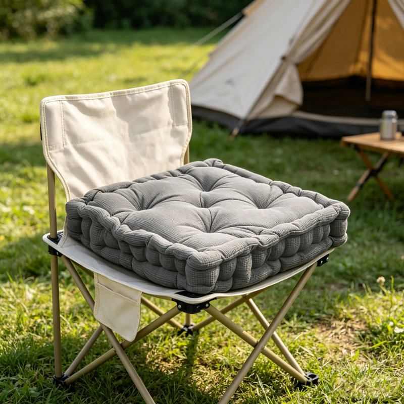 Square Microfiber  Floor Pillow /Cushion., Grey