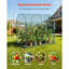 Crop Cage, 5.9 x 2.98 x 4.9 ft Plant Protection Tent with Zippered Door, Wind-Resistant Tall Crop Cage, Easy to Install, Outdoor Raised Bed Cover with Frame, Plant Netting for Garden Patio Lawn