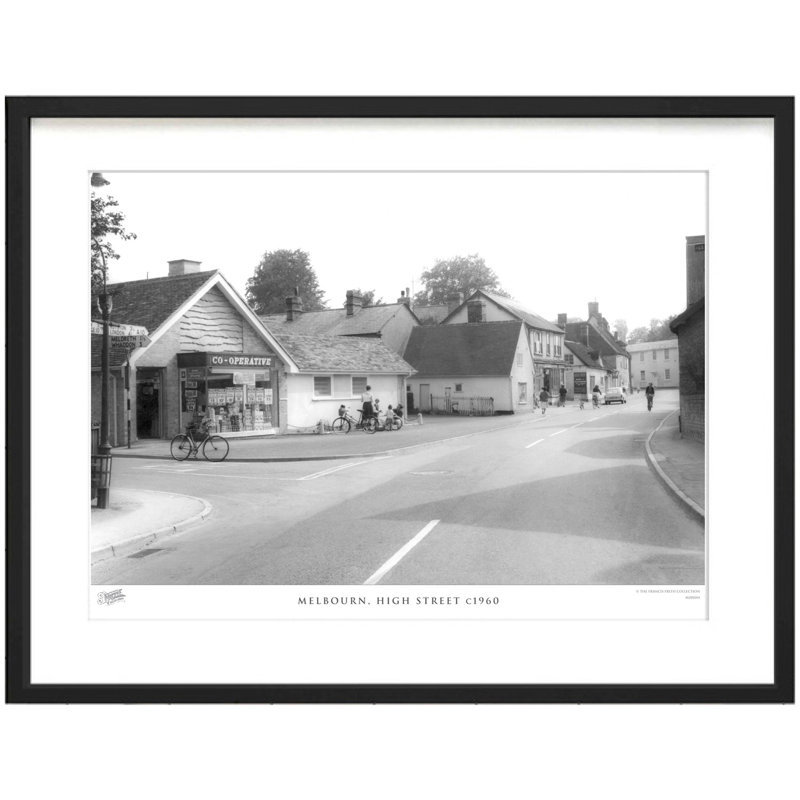 Melbourn, High Street C1960 by Francis Frith - Single Picture Frame Print, 45cm H x 60cm W x 2.3cm D