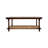 Elegant Brown 24x42x18 Inch Coffee Table with Open Rattan Shelf Storage-1234495399