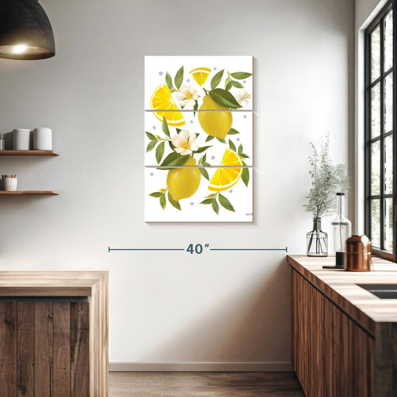 Yarlin Citrus Lemon Botanical, 38" H x 24" W