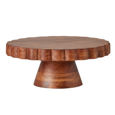 Natural Scalloped Cake Stand
