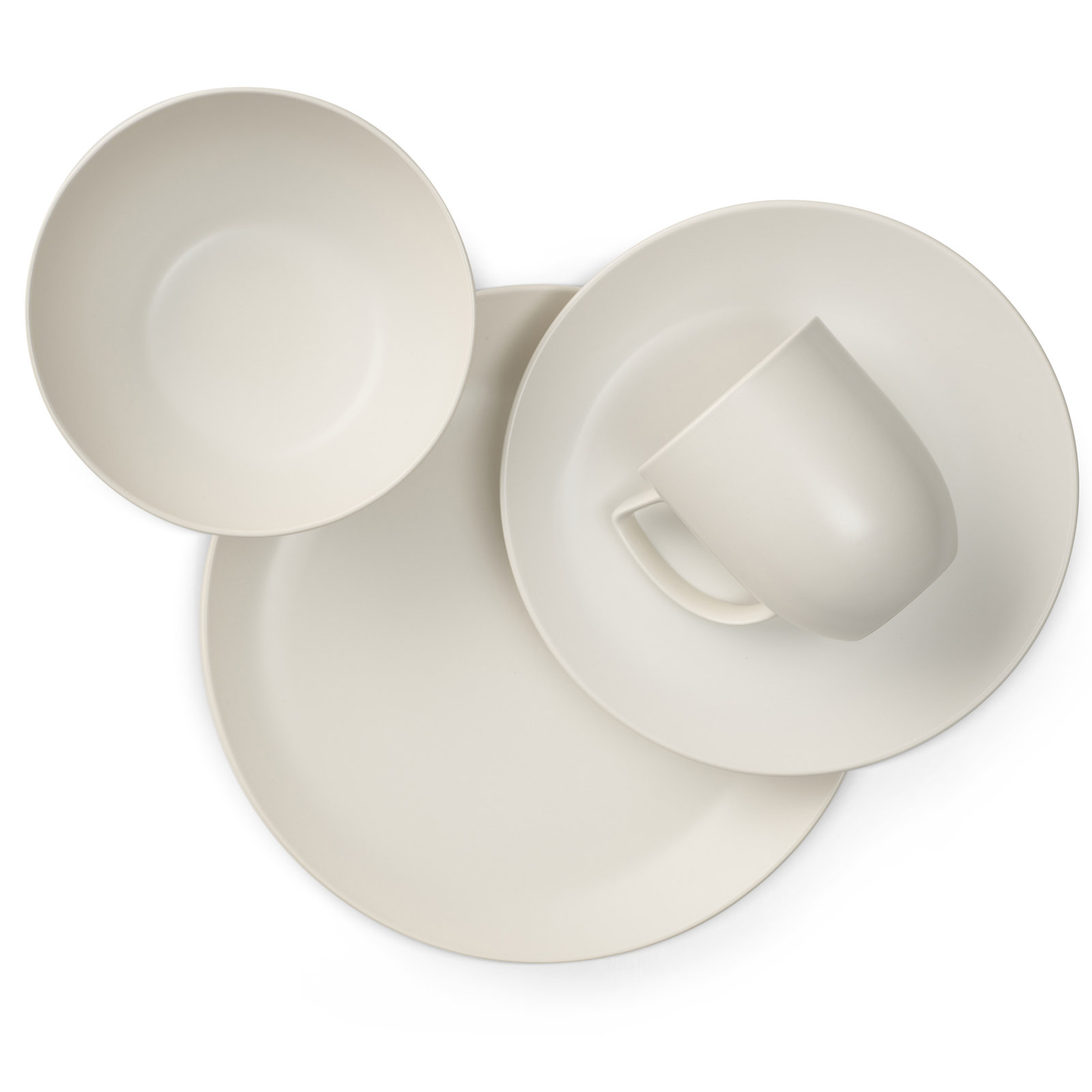 Orbit Stoneware Dinnerware Set, Starry White
