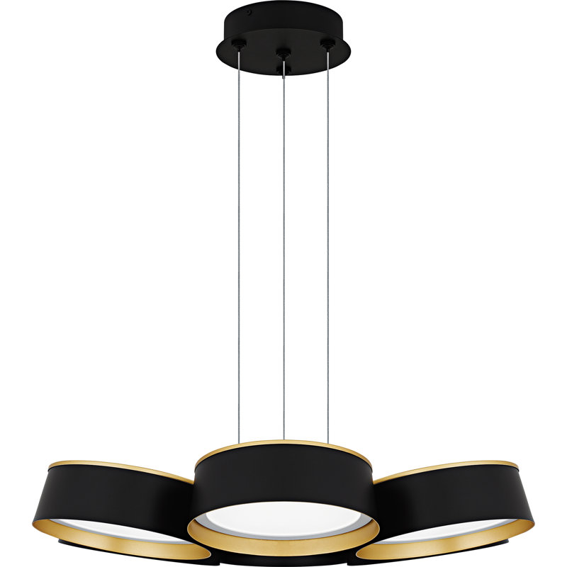 Jahim Integrated LED Matte Black Chandelier