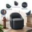 Fauteuil demi-tonneau pivotant avec rangement Aimilia -117246411