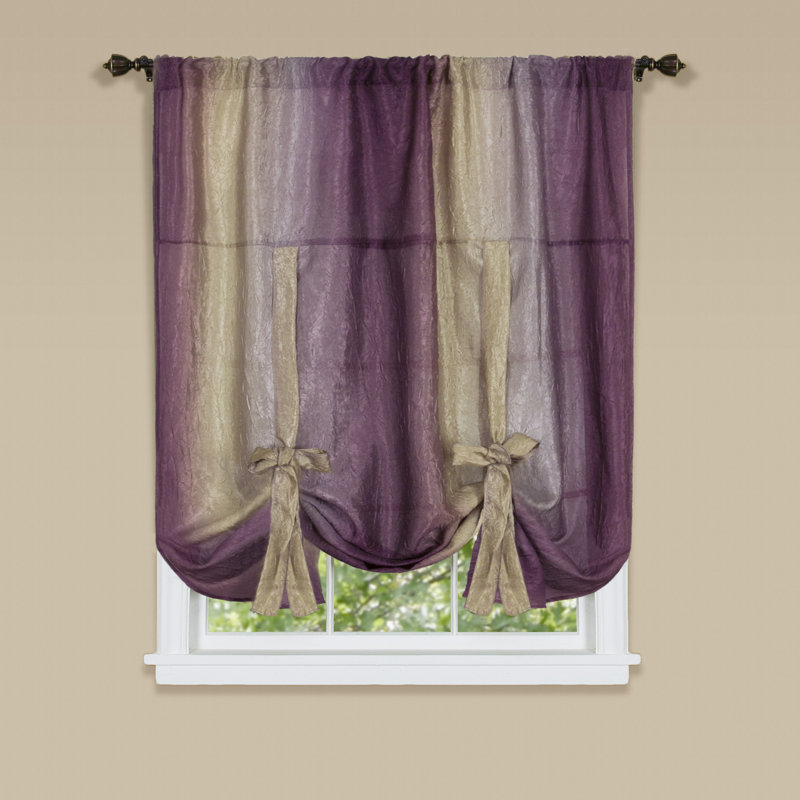 Cantonnière 50 po Clarisse, Aubergine