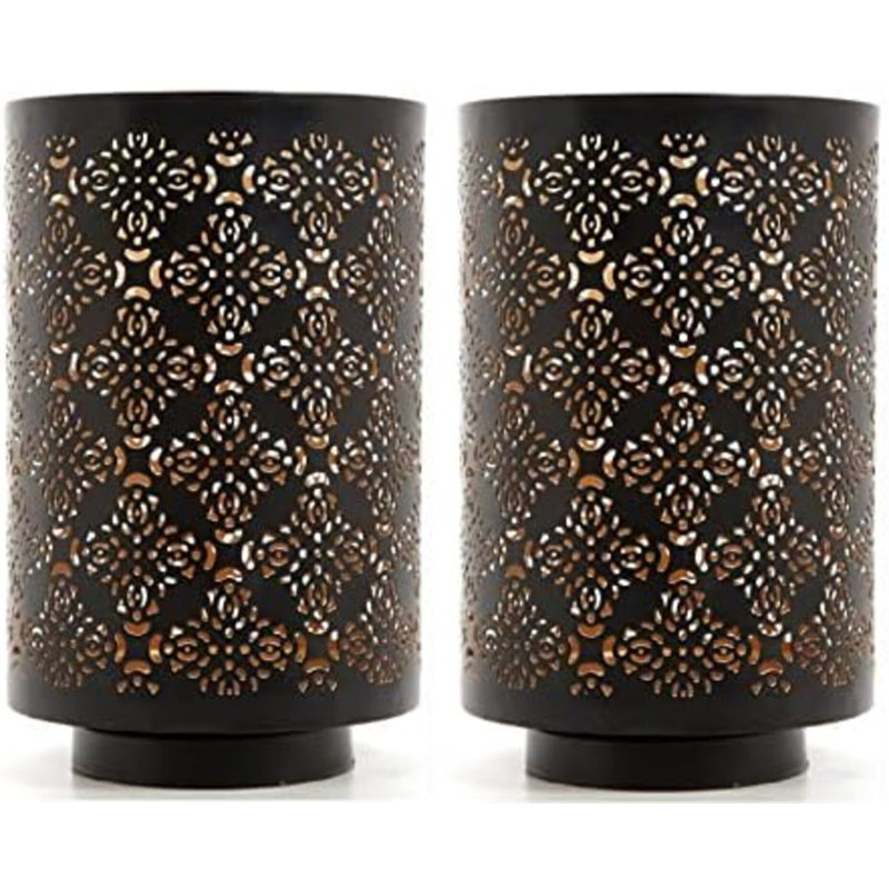 Ensemble de 2 porte-bougies taille diamant Hosley pour une ambiance intemporelle et un style polyvalent qui éblouiront votre décor