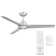 54" Mocha 3 - Blade Outdoor/Indoor Smart Propeller Ceiling Fan with Remote Control Included