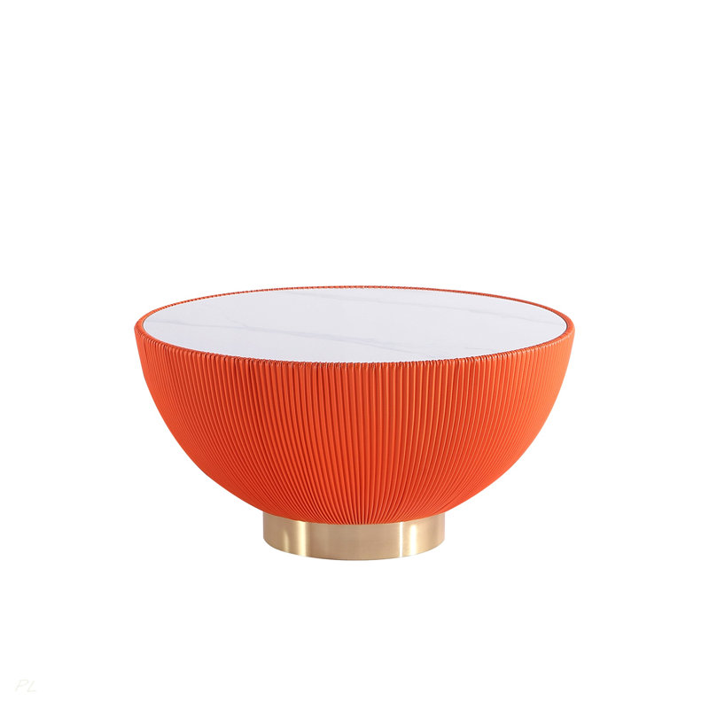 Table basse en orange