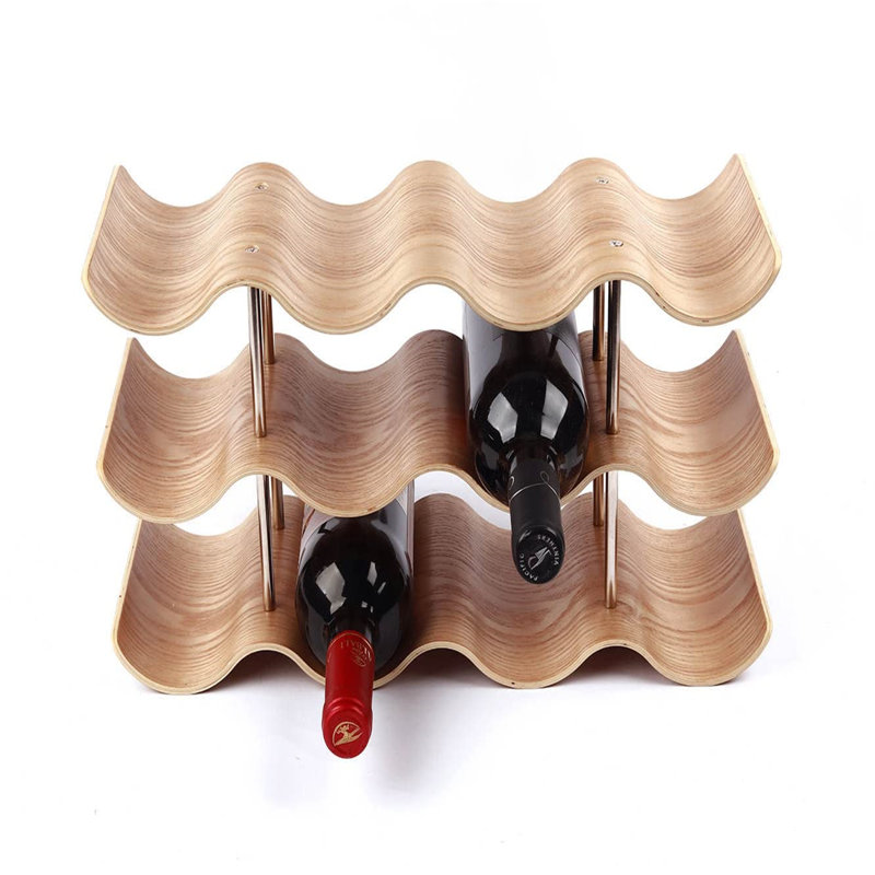 Chidera 12 Bottle Tabletop Wine Bottle Rack Brown