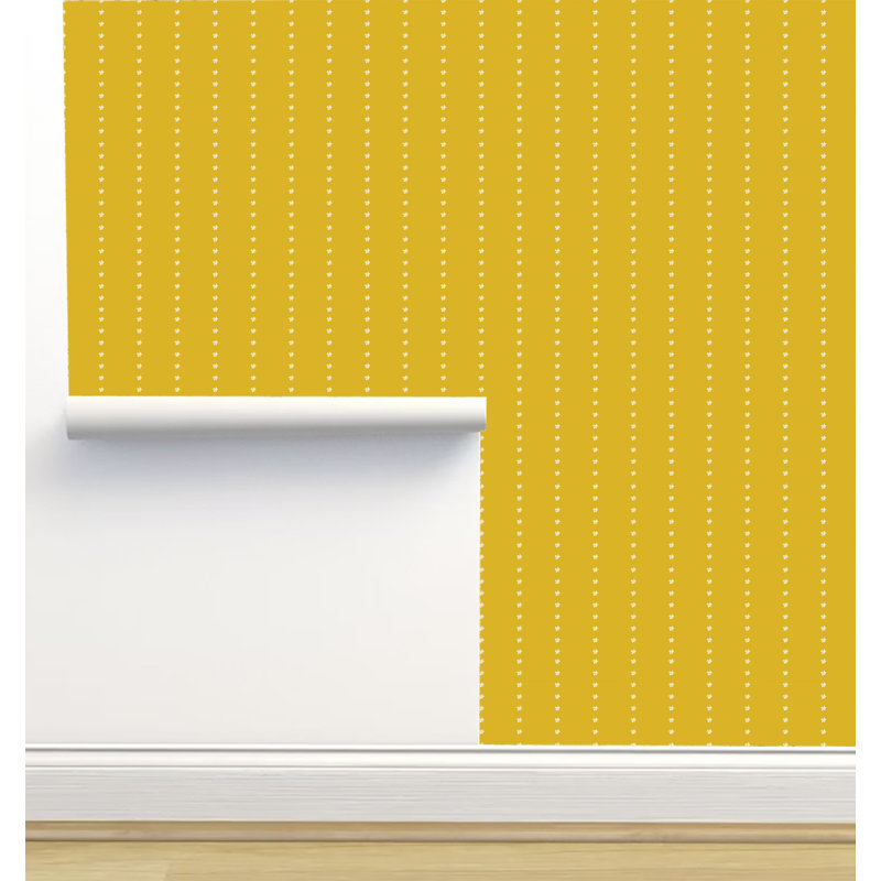 Rouleau de papier peint adhésif 12 pi x 2 pi Monor Designs, Jaune