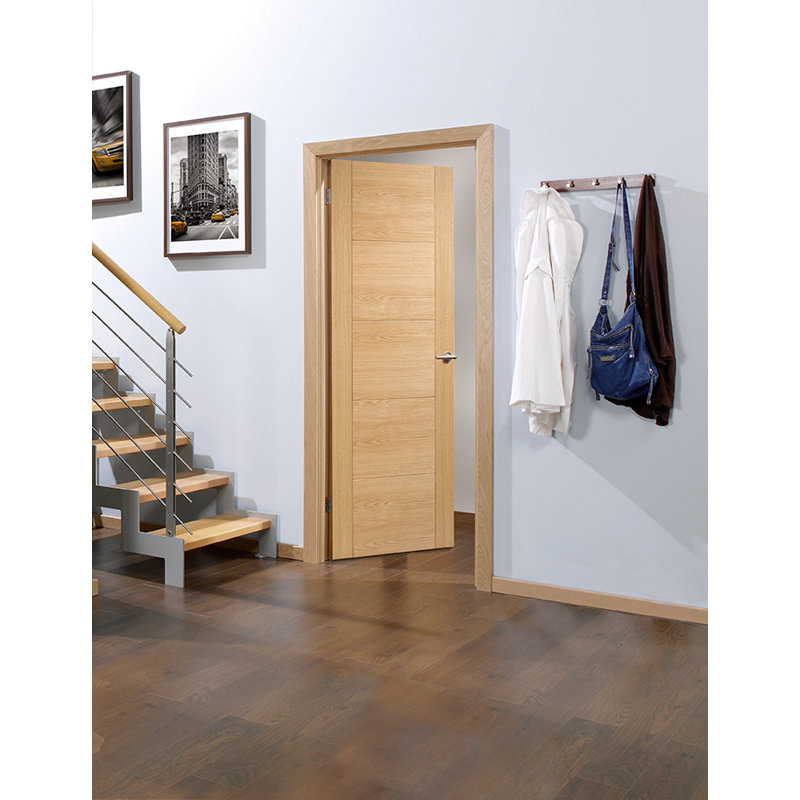 Vancouver Prefinished Oak Internal Fire Door, 198.1 cm H x 83.8 cm W x 4.4 cm D