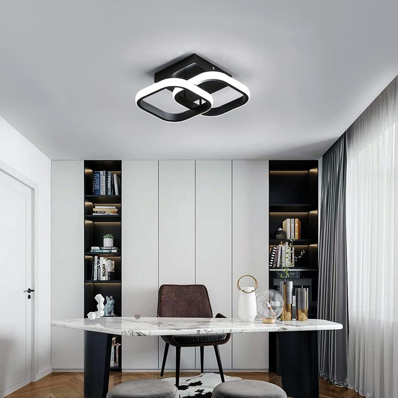 Plafonnier encastré 2 lumières DEL