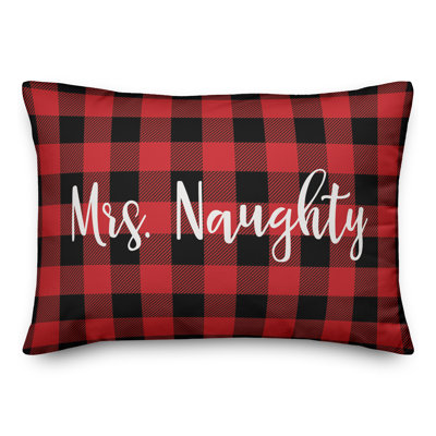 Coussin lombaire à carreaux Mme. Naughty in Buffalo