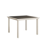 Berlin Gardens Vida Aluminum Top With Matte White Base 44″ Square Dining Table