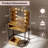 Vanity Desk with Mirror, Power Outlet & LED Lights, Makeup Vanity Table with 2 Drawers & 4 Shelves, Dressing Table for Bedroom Dressing Room-1462394765