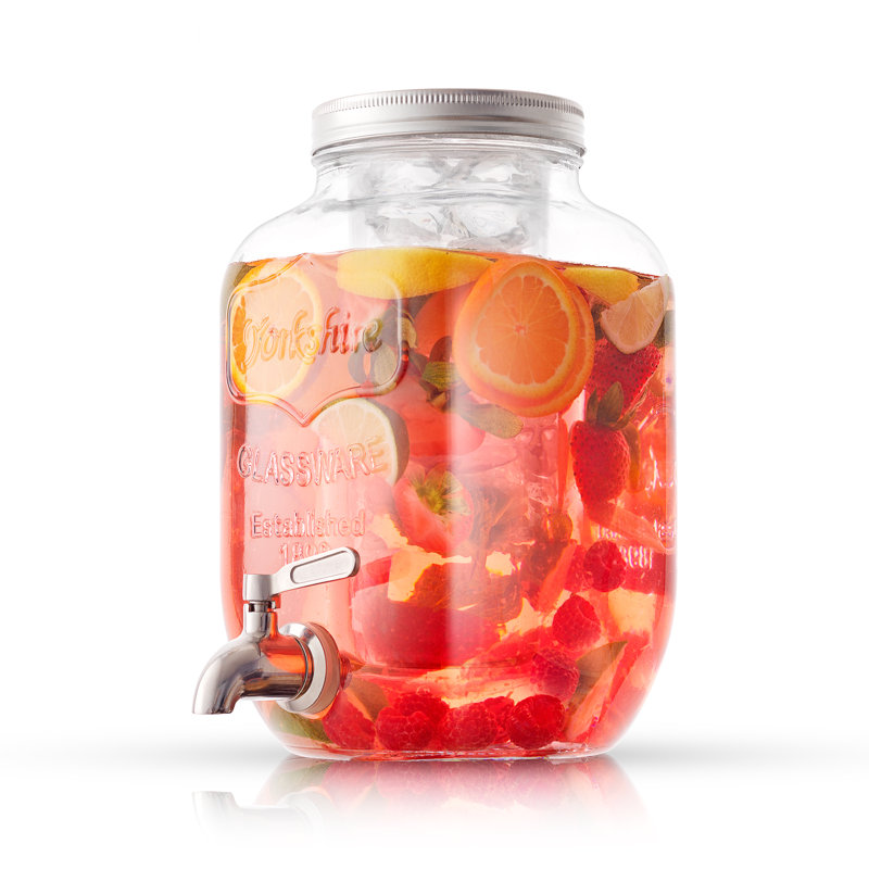 JoyJolt Beverage Dispenser with 2 Diffusers, 1 Gallon