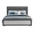 ADELAIDE GREY BLACK QUEEN BED W/LED-114236314