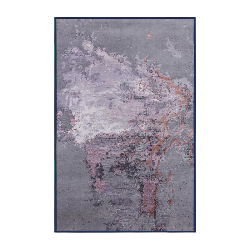 Tapis abstrait gris, Rectangle 2 pi x 4 pi