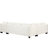 White U - Shaped 111.8" Chenille Sectional For Primary Living Space With Movable Storage , 6 Seats, Rolled Arms And Cushion Type Back Styling Seat Area, Comfortable Seating Experience