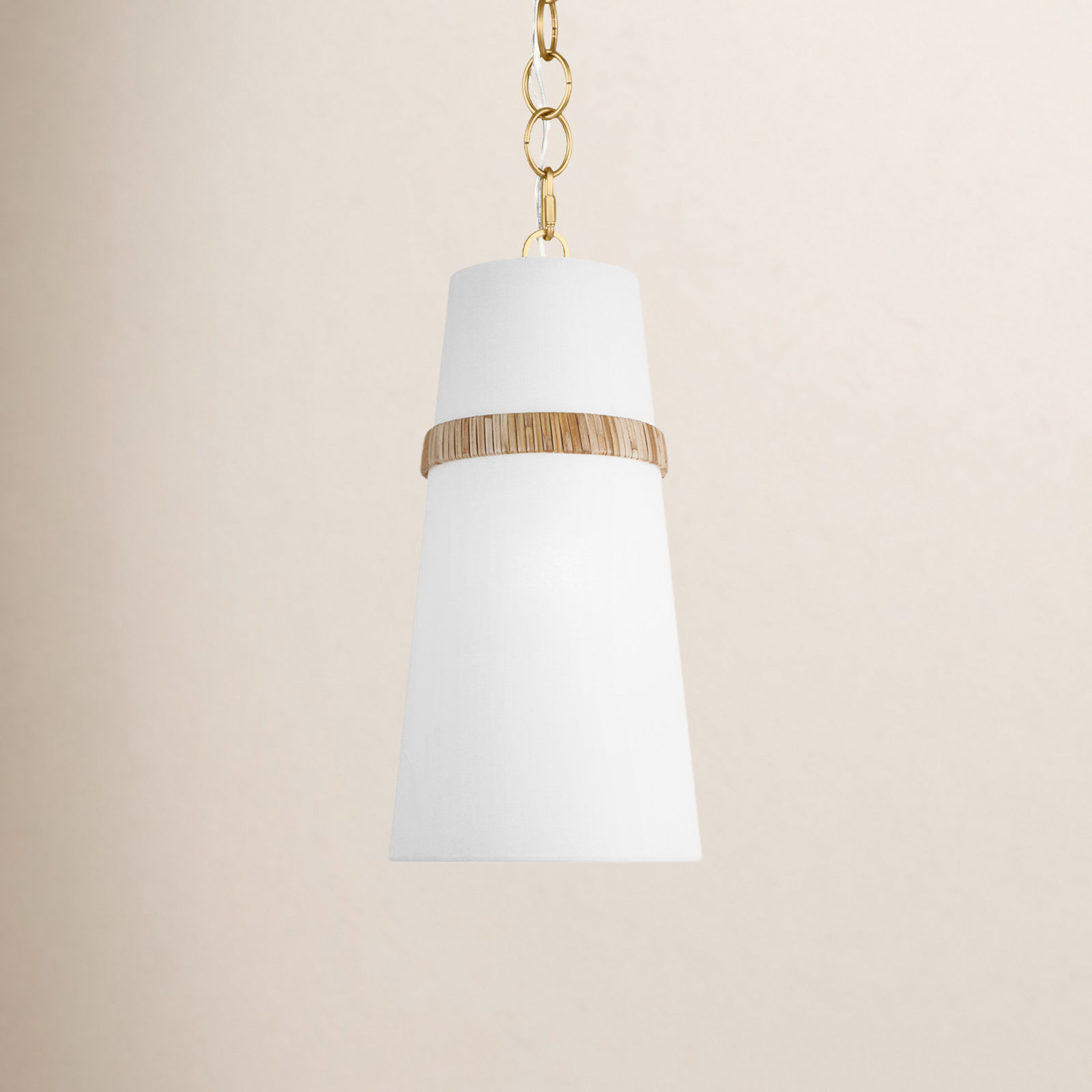 Daquavion Linen Steel Dimmable Pendant, 18" H x 8.12" W x 8.12" D, 1