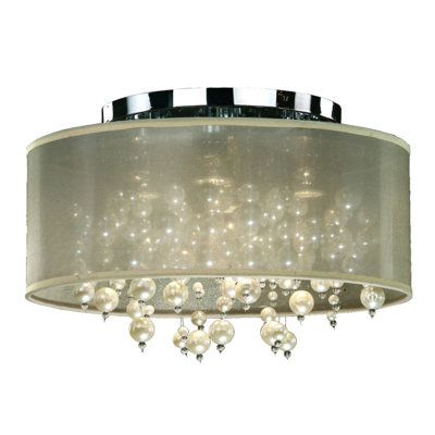 Leal Fabric Flush Mount