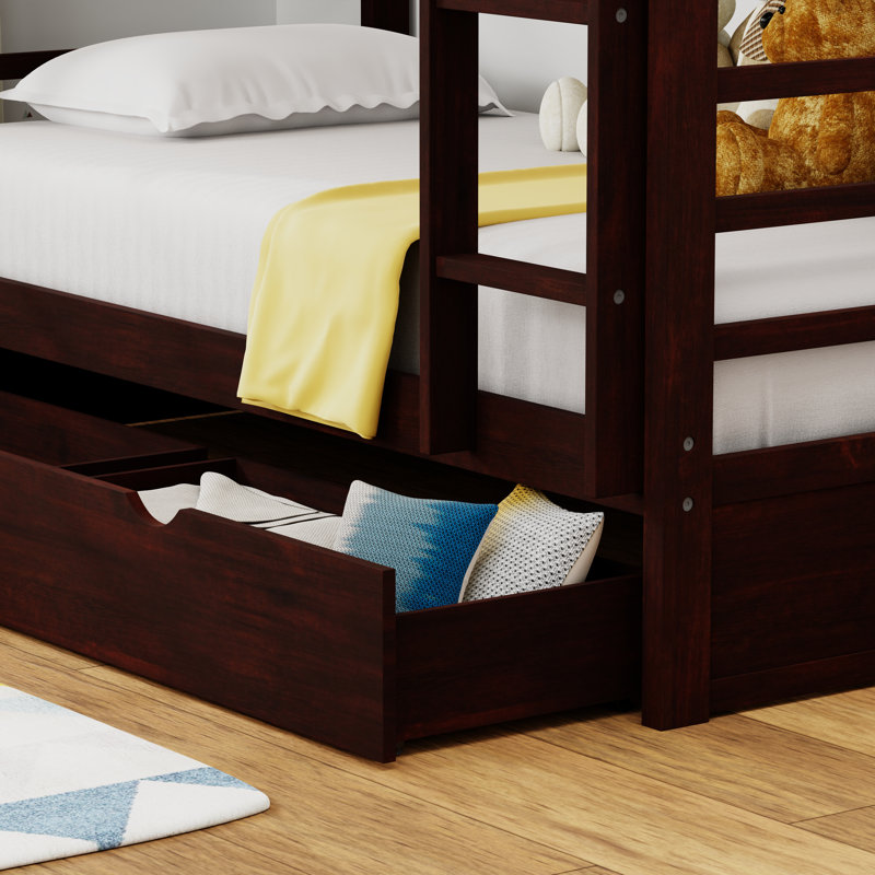 Tiroirs de rangement sous le lit, Espresso