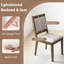  Chaise de salle à manger rembourrée avec dossier et siège rembourrés Modern-2045580129