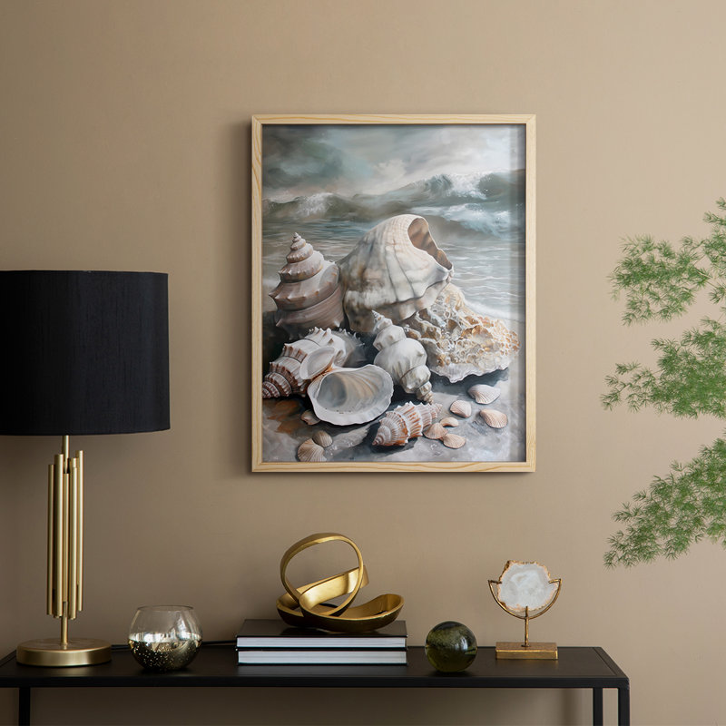 NAUTICAL Series CCXCV III, reproduction encadrée - bois massif, Naturel, H 11 po x l 9 po