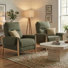 Upholstered Manual Recliner Armchair