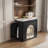 Extendable Kitchen Island With 3 Removable Leaves, Mobile Rolling Island Table With Power Outlet, Storage Cabinet For Dining Room And Living Room-815267496